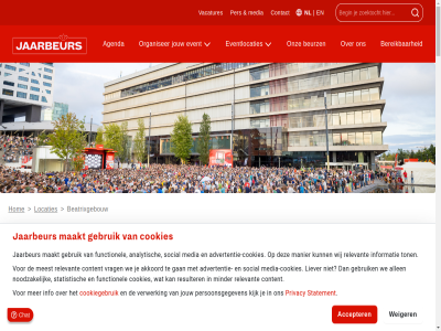 +31 10.000 2025 240 25 295 30 3000 5881 aanpak aanpass aantal accepter accountmanager achter advertentie advertentie-cookies agenda akkoord algemen allen analytisch ander andersom beatrix beatrixgebouw began belef bereik beslot beur beurshal beurslocatie beurz bezoek bezoeker be­a­trix­ge­bouw be­te­ke­nis­vol biedt bijeenkomst bijzonder blij blijft bluesky bovendien capaciteit card cater central city clinisys complet congres congreslocatie congress contact content cookiegebruik cookies corry creeert cursuss customer daarom dag dankzij dat de ded ding direct disclaimer drie dutch duurzaamheidsfestival duurzam duur­zaam­heids­fes­ti­val eerst eind elk elkar embed erg ernar ervar evenal evenement evenementenlocatie event eventlocaties expert expoprof expozal fervent festival flexibel flexibiliteit formalities functionel futur games gan gebeurd gebouw gebruik gebruikersdag gebruikt geleg geniet gerecht geweld gewijd gezond gezonder goed gren groen grond grootst grot had hall hand hang hart health heart heerlijk hel help het hom host hotspot hub hulpvaard hur ideal incidentel indor ineenslat info informatie innovatie innovatiev innovation inspiratie inspirer instagram interieur international in­ter­na­ti­o­na­l jaarbeur jaarverslag jar jim jongerendag jouw juwel karakter kiest kijk klant klantcas kloppend knmp konink kun lat liever lifestyl ligging linkedin livestream locatie locaties lop maakt mak makkelijk man manier mart medewerker media media-cookies meedenk meedenkt meest meetup meld mens mil minder missie mod modern moment momentus mvo naast najaarscongres national nederland negger nem niet-functionel nieuw nieuwsbrief nl noodzak officer omgetoverd omvang ongever onmog onopgemerkt ontdek ontmoet ontspann ont­moe­tings­plek onz on­los­ma­ke­ open opleidingslocatie oploss oppervlakt organiseert organiser padelban pak parker partner pa­del­lief­heb­ber per perfect person persoonsgegeven plan platform plek pleyn post­a­ca­de­mi­sch powerbi prettig privacy professionel