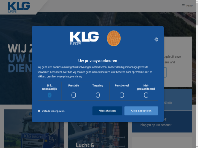 +31 0 00 09 10 100 1918 2026 26 324 50 77 aantrekkel aantrekkelijkst aanvrag aanwez accepter account afrika afwijz algemen area automotiv azie beher bel belangrijk beleid bent bericht bestemm bezorg borderles cod conduct conferenc contact cookie cookies customer daarbij del detail dienst dienstverlen dienstverlener direct douan douaneafhandel duurzam europ europa export faq februari frankrijk functionel gebruik gebruikservar geclassificeerd geschiedenis gezocht grag grenzelos groupag hongarij import info@klgeurope.com informatie inlogg international klg klik kom koninkrijk kunt laatst land les locaties logistic logistiek lucht maart mali media meest mvo nederland nem netwerk niet-geclassificeerd nieuw noodzak o ontvang onz oploss opnieuw optimaliser pallet partner persoonsgegeven portal premium prestatie prijsindicatie privacy privacyverklar privacyvoorkeur rb rb-media realisatie rijtj roemenie sector selecter servic service-tol sinc spanj statement strikt target tol toolbox transport transportbedrijf trein treintransport trot uitgeroep verenigd verwerk vlog voorkeur voorwaard warehous wcaworld we websit weergev weetjes wegtransport wereldwijd werk werkgever wij wijntransport zee zeetransport zending zoek zon zull