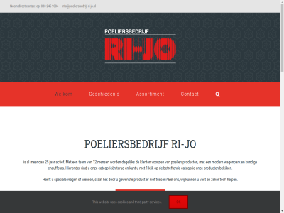 033 1 12 245 25 9004 aanbied actief and artikel assortiment bak bekijk bel bestell betreff categorie categorieen chauffeur conserv contact content cookies dagelijk diepvries direct download eier fritur geschiedenis gewenst grondstoff help hieronder info@poeliersbedrijf-ri-jo.nl informatie jar jo kipproduct klant klik kundig kunt mail mens mieproduct modern nem nieuw nijkerk ok onz party poeliersbedrijf poeliersproduct product ri ri-jo rijo rijsttafel sauz schoonmak services sitemap skip special stat team terug third this to tuss uses vast vind vis vleeswar vles voorwaard voorzien vrag wagenpark websit welkom wens wij zeker