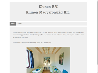 about b.v contact facebok kft klun magyarorszag or our pag pleas visit websit www.irotaecolodge.com
