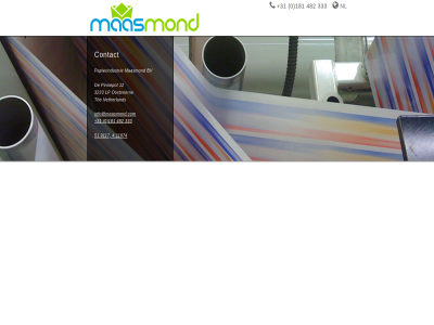 +31 0 12 181 3233 333 4.11874 482 51.9117 bv contact info@maasmond.com lp maasmond netherland new nl oostvoorn papierindustrie pinnepot the