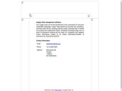 +31 10 10b 4868 4881dj 6 6389 acros addres advantag and andre@sunderda.com asia.please be bring bv by can cash chain commerc companies consult contact cornerston cost email experienc experienced flow focussed for from further hosting improv improved improvement information information.chamber inventory level long major management margin market meirseweg netherland nl8133.90.515.b.01 no odm pc phon powered reduc reduction solution sourcing sunderda supplier supply sustainabl term the tim to transformed us web with working yahoo year your zundert