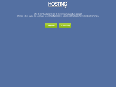 2go adviesburo-extra.nl b.v bestand domeinnam geplaatst hosting index.html nadat pagina standaard vervang waarschijn wanner websit ziet