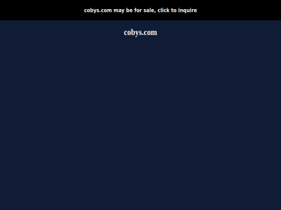 be click cobys.com for inquir may sal to