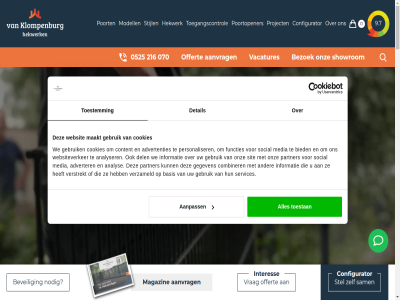 0 0525 070 1 11 2 2020 2026 216 25 4 5 7 8 8082 9.7 a aa aanbod aanpass aanvrag advertenties adverter adviseur afstand afwerk algemen all allen analys analyser automatiser b.v barricadehekwerk basis beeld bekijk berg best betal beveil bezoek bied blog browser coatwerk combiner configurator contact content cookies d del denk detail dichtbij direct disclaimer does draaipoort dubbel dubbelstaafmat duidelijk e eeld elburg elektrisch emm en epe functies g ga gaashekwerk garantie gebruik gegeven ging giraffes4zebras goed grag groen h handleid hard hekwerk help hout houtlok hulp i ide industriepoort info@klompenburg.eu informatie inspiratie inspirer jar k kiest klant klar kleur klompenburg krijgt lat les loosdrecht maakt magazin mat material media mee meest modell modern mogelijk n nagel nem nieuw nodig not nunspet o offert onderhoud ontdek ontdekt ontwerp onz opzoek otterlo particulier partner past personaliser plan poort poortopener praktisch prefab privacybeleid proces project r retourner review richtlijn rietkrag s sam scherm schuifpoort servic services showrom showroomafsprak sierhek sierhekwerk sierlijk sierpoort sit smeedijzer social specialist speedgates spijlenhekwerk stan stel stijl support t tag terrein tevred the tijden toegangscontrol toepass toestan toestemm totaalproject trapp tuss twijfelt uiteenlop uitgebreid uitstral vacatures vanaf veilig verschill verstrekt vertrekt verzameld verzend video voordel voorwaard vouwpoort vrag vrijdrag w waarom we webdesign websit websiteverker welk welkom wij woning your z zakelijk