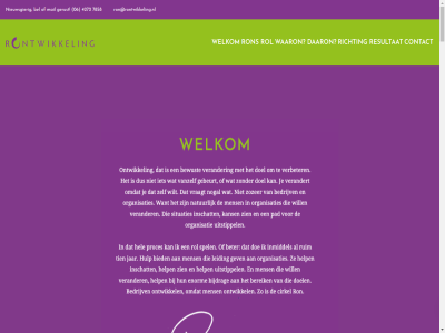 06 4272 7858 bel contact copyright daaron gerust mail nieuwsgier resultat richting rol ron ron@rontwikkeling.nl rontwikkel waaron welkom