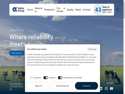 +31 00 03 05 150 1976 2025 2026 33 416 45 457 50 5140 5141 55 6 74 9 a about accept acros addres ads advertis alban all alpha alpha-highpro also alway amf analytic and any are around at awar be bella best both box brand brandr bright bring bringing build busines butter by can capabl carefully carer champion chang check ches collected combin companies condition consent consistent consumer contact content cookies coothstrat countries country covered cream customer dairy decades deliver dialog discover diver documentary e e-mail enabl ep every excellenc exceptional excit experienc explor export farmer fat features filled flexibility for forward forward-think founded from full fully functional futur glob goat got great group grown handling has hav high high-quality highest highpro hom how industrial industry info@alphagroup.nl information innovation into it jack join journey know label lactos lalalait latest leading lik linda looking mail mailing main market may measur media met milestones milk mor mr nearly ned netherland new now nutrition nutritional offer one opened opportunities option or order other our out overview own p.o packaged part partner personalis plac policy popular powder preferences privacy privat product project promis protein proud provid punch qualitativ quality rang read refined reject reliability reliabl remember requirement rich right royal s scroll search selection servic services shar shipped similar sit skip social solution someth stay story supplier supply support tab tailored team technologies telephon term than the their therefor they thinking tier tim to top top-tier traffic trusted types under unique upcom updated us use uses value various view visit waalwijk we webdesign websit welcom what whatever whatsapp whenever wher wherever who wid will with withdraw world worldwid year you your