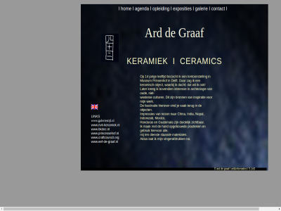 // agenda aldus all archeologie ard arddegraaf.nl arddegraaf.nl// bovendien bronn ceramic china contact cultur dienst duidelijk exposities fascinatie galerie gebruik graf guatemala hand hierover hiervor hom honduras i impressies india indonesie inspiratie interes keramiek kreg lat later link mak material mexico nepal object opgebouwd opleid oud plastiek reiz staand ten terug vak vind vingerafdruk werk wester www.bkdoc.nl www.craftcouncil.org www.eef-de-graaf.nl www.galeriestijl.nl www.nvk-keramiek.nl www.princessehof.nl zichtbar