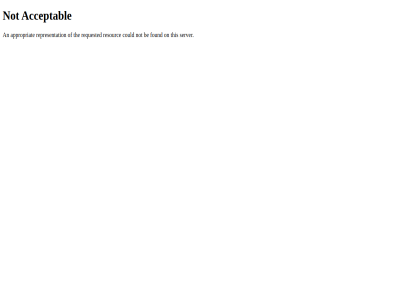 406 acceptabl an appropriat be could found not on representation requested resourc server the this