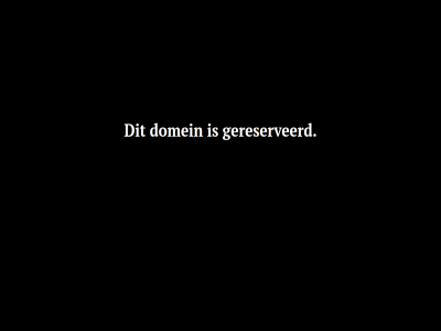 domein gereserveerd