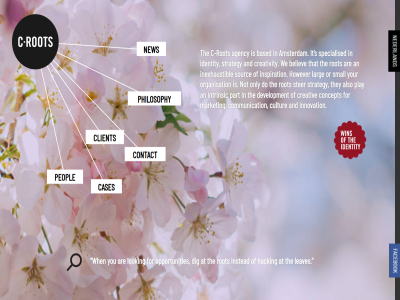 agency also amsterdam an and are at based believ c c-rot cases client communication concept contact creativ creativity cultur development dig do facebok for hacking however identity inexhaustibl innovation inspiration instead intrinsic it larg leaves looking market nederland new not only opportunities or organisation part peopl philosophy play rot s small sourc specialised ster strategy that the they we when you your