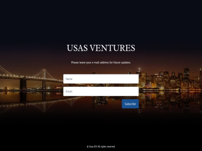 addres all b.v e e-mail email for futur leav mail nam pleas reserved right subscrib updates usas ventures your