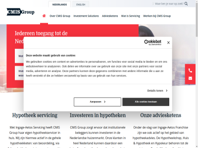 +31 0 1 100 2 20 2022 2026 205 3 4 47 6800 86 88 aanpass aantrek aanvrag actief activiteit adaxio advertenties adverter adviesketen aetos algemen all allen am amsterdam analys analyser asset automatiser basis bedien beheert beher behor bekijk belangrijkst belegger beleid beoordeelt beoordel bericht betal bezitter bied big bijzonder binn blijf bovendien brengt cmis combiner consument contact content controleert cookies copyright daardor del detail dienstverlen dienstverlener digital directeur disclaimer diver divisies dochterondernem doet droomhuis een efficiency eig elkar english ervor esg esg-beleid fat financiel financier fitch flexibel franchis functies gebied geblev gebruik gegeven gehel geldverstrekker gelijk gemaakt gerealiseerd groei grootst grot group hel hiermee hoogt hoogwaard hoort hous huis huizenkoper huizenmarkt hypokeur hypotheekadvies hypotheekket hypotheekketen hypotheeklabel hypotheekmarkt hypotheekmerk hypotheekportefeuilles hypotheekservicer hypotheekshop hypotheekverstrekker hypothek hypothekenmarkt iederen in-hous info@cmisgroup.com informatie ingag ingage-aetos innover institutionel internet investeerder investeert invester investeringsmog investment jar kent klant klantencontact krijg laatst levenscyclus lijst lodewijk maakt management manager marisa master mat medewerker media mens merius merk middel ms2 nederland nem nieuw noemt onafhank onderhoudt onlin ontwikkel onz oversluit partner pensioenfonds personaliser plek positie primary privacyverklar proces process rapportages rating reden respectiev rps2 rss2 servic servicer services significant sit social solution special stijger stond terug toegang toegenom toestan ton topvrouw topvrouwen-lijst under uniek vacatures veelgesteld verhoogd verhoogt verstrekt verzameld verzekeringsmaatschappij verzekeringswereld verzorg via vind vindt vlag volg volgen vorig vrag vrijwel vrouw we websit websiteverker welkom werk wij woonhypothek zorg zorgt