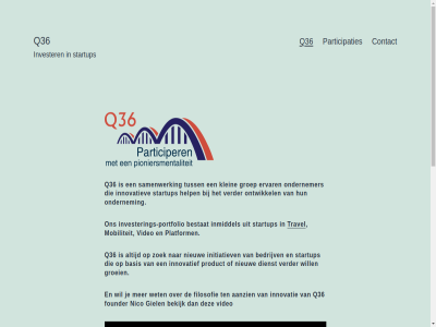 aangedrev aanzien basis bedrijv bekijk bestat contact dienst ervar filosofie founder ga giel groei groep help inhoud initiatiev inmiddel innovatie innovatief innovatiev invester investerings-portfolio klein mobiliteit nico nieuw ondernem ondernemer ontwikkel participaties platform portfolio product q36 samenwerk startup ten travel trot tuss verder video wet will wordpres zoek