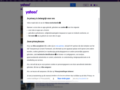 247 aanpass aanvull accepter advertentie advertenties analys app apparat authenticer beher belangrijk brow consent content contentmet cookie cookie-instell cookiebeleid cookies del doeleind doelgroeponderzoek eind elk en/of framework gan gebruik gebruiker gebruikt gegeven geolocatiegegeven gepersonaliseerd guc iab identificator inclusief informatie instell intrek jouw keuzes klik klikt kunt les lever link maakt merkenfamilie met misbruik moment nauwkeur ontwikkel onz open opslan partner person persoonsgegeven privacy privacybeleid privacydashboard privacyinstell privacykeuzes services sites spam technisch toepass toestemm transparency uitmak veiligheidsmaatregel volgend voorkom wanner we weiger wij wijzig wilt woord yahoo yahoo-merkenfamilie zoal zoekgegeven zull