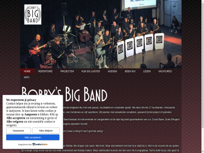 17 2022 a aangedrev aanpass accepter afwijz agenda ain all amateurbigband analyser band bas basie bestat betekent big bobby boek cookies copyright count creativiteit don drag drum duikt duk eigentijd ellington energie ervar ervor essentiel evenement feestj gat geldt gepersonaliseerd geschiedenis gev gevarieerd gitar got grag hedendag help het hom houd ieder if info inhoud instrumental it jazz kiez kijk klik kunt led lever luister mak mean motto muziek muzikaliteit muzikant nam niet-essentiel nummer o.a ongrijp optred passend passie piano populair privacy project repertoir reserved respecter right rijk ritmesectie s saxofon som speelt spel stevig swing swingend t that thing toestat toestemm trombones trompet trot vacatures vasthoud verbeter verker vier vijf vocalist vrij war we weiger wel welk wer werk wij wissel zangstuk zorgt