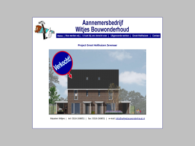 bouwonderhoud contact groot-holthuiz grot holthuiz hom info@witjesbouwonderhoud.nl kunt project terecht uitgevoerd werk wij witjes zevenar