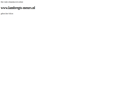 b.v binnenkort gehost internetdienst solcon vindt websit www.lambregts-meurs.nl