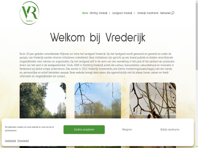 20 2008 2022 30205041 30232287 3632 4 56932987 818713525 a/d aanbod aanpak accepter actief activiteit algemen behoud bekijk betrok bevorder bied biedt bred brengt btw btw-nr contact cookiebeleid cookies cultur direct diver duurzam elkar eu focus gebruik gedeelt geled georganiseerd gericht gewerkt gewoond gezondheidszorg hand hands-on hom hor i.groenink@vrederijk.nl informatie initiatiev innovatie investeerder investeringsmaatschappij investment iren jar klein kvk kvk-nummer land landgoed landgoed@vrederijk.nl landgoedwinkel les loen mens mogelijk monument natur natuurbehoud nederland nieuw nl8149.10.087.b01 nr nummer ogenschijn on ondernem ondersteunt ontwikkel ontwikkeld onz opengesteld optimaliser organisaties oud paraplu park person postadres privacy privacybeleid product publiek rijkman rsin ruim sam schal servic sind start startup statement steunfond stichting stichting@vrederijk.nl vd vecht verschill voorkeur voorwaard vorm vrederijk wandel websit webwinkel weiger welkom wij zak