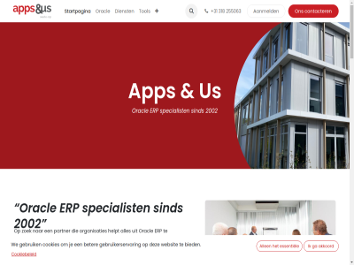 +31 2002 25 255063 318 5063 53b 6825ml aanmeld aantal adem administratie adviser akkoord allen analys app arnhem automatisch bedrijfsprocess behandelt beher belangijkst bemand beter bewak bewez bied binn budget busines cases cloud consultancy consultancybureau consultant contacter cookiebeleid cookies copyright core2more dankzij delta deskund dienst direct e e-busines en erp ervar essentiel fijn financiel functionaliteit fusion ga gat geautomatiseerd gebruik gebruikerservar gegan gehaald gerealiseerd gev hal hand handel handmat help helpdesk helpt hom hulp ieder impact implementatie implementaties implementeert info@appsandus.com ingebruiknam inhoud integration inzicht jouw kennis klant kom kostenbespar les lever loep mail mak medewerker mee mens middelgrot mis mog move2cloud nederland nederlandstal neemt nem nl onbeantwoord one4apps onz oploss optimal optimalisatiepad oracl organisatie organisaties overslan overstap overweegt par partner privacybeleid proactief professionel resultat s sam schakel sind snel specialist stan startpagina suit tel tijd tijden tijdsbespar tol ton training us uur vast verbetertraject verder verrass verzorgt volgend voorhen vorig vraagstuk vrag waarbij war we websit weg werkzam wet wij workshop zoek zowel