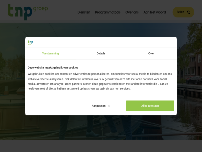 aanpass advertenties adverter analys analyser basis begeleid bell bied combiner content cookies del detail dienst functies gebruik gegeven groei groep hom informatie jouw maakt media onz partner personaliser programmatol services sit social strategisch t tnp toestan toestemm verander verstrekt verzameld we websit websiteverker woord