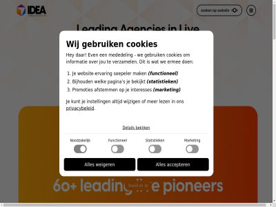 -753743 0348 1 14 19 2025 2026 24 26 3 30 3002 3605 4 500 6 60 8 9 aanbested accepter afstemm agencies algemen all april artikel b509 bedrijv bekijk bekijkt beoordel best bestaand bewez biedt bijhoud bisonspor boardrom branding bureau bureaus bureauselectie bureauselectie-traject bureauselecties by canon certified check chos complex conceptueel contact cookie cookies creatie custom december denkt derd detail disclaimer du duurzam duurzamer echt elk employer engagement erkenn ermee ervar europes even event experienc expert financieel financiel fromag functionel garantie gebruik geheim gen gezond giraff giraffe-nominaties giraffes god goed goud governanc herhal hey hog idea idea-bureaus idea-keurmerk idea-led idea-lidmaatschap impactvol inclusief info@ideaonline.nl informatie innovatie innovatief instell interesses international internationaliseert invester jonger jou juli kantor keurmerk klopp kunt kwaliteit kwaliteitscontrol leading led les lez lidmaatschap liv live-event livebureaus livecommunicatie livesector lt maakt maarss maart mak market markt mededel meeslep mei merkactivaties met motor nederland ner next next-g nieuw nieuwsbericht nominaties noodzak omelet on onafhank ondergan ontdek onz opdrachtgever opgenom oplevert pagina partner partnership perfect pitches policy privacybeleid privacyverklar productionel promoties publicaties raakt recruitment s scoort screening scren slagkracht small socialer soepeler sound statistiek sted strategie strategisch streng telt tempo tol top traject tweejar uitsluit unfrez vaker vakmanschap vereist verenigt verschil verwacht verzamel verzekerd vier vind voert voorwaard waarom wap we websit website-ervar weiger welk werk werkt wij wijzig will winn wisely young zakelijk zeker zet zoek zoekt