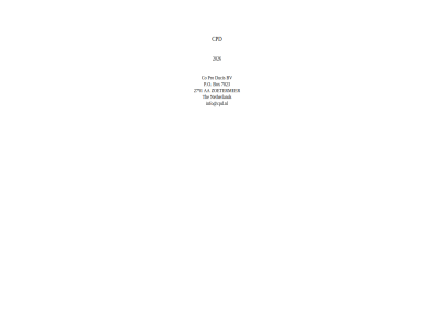 2026 2701 7023 aa box bv co cpd document ducis info@cpd.nl netherland p.o pro the untitled zoetermer