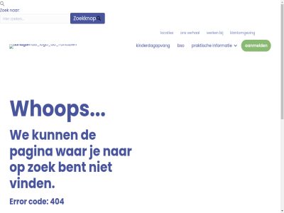 2026 404 aanmeld algemen bent bso cod contact copyright disclaimer error fantaziehuis found informatie jouw kijk kind kinderdagopvang klantomgev kom locaties meld nem not pag pagina praktisch verhal vind volg voorwaard war we werk whop zoek zoekknop