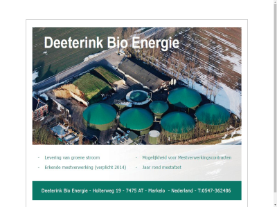 bio deeterink energie welkom