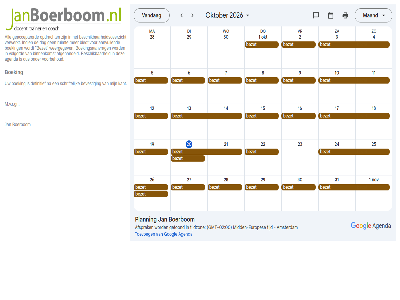 aanvull afgehandeld agenda all beschik beschikbaarheidsoverzicht bevest bezet biedt binnenkomst boeking boekingsaanvrag boerbom coach dag definitief docent geaccepteerd indien jan kant m.v.r.gr opdracht ruimt schriftelijk trainer verwerkt volgord voorbehoud weergegev
