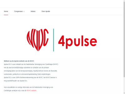 100 2024 4pulse aandeelhouder activiteit actualiteit advies b.v bedrijfsmat behor beroepsveren bestur cardiologie congress contractuel daarbij dochterondernem doel enig financiel hom homepag informatie initiatief juridisch nederland nvvc over primair scheid teven vennootschapsbelast veren verenigingszak verplicht verwijz vpb websit welkom wij