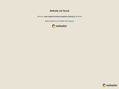 404 build easily error found not own webador websit with www.siegfried-verkeersregelaars-limburg.nl your