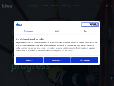aanpass advertenties adverter analys analyser basis bied combiner contact content cookies creating del detail driving functies gebruik gegeven informatie inzicht kiwa maakt media menu nederland netherland onz oploss partner personaliser progres services sit social toestan toestemm trust verstrekt verzameld we websit websiteverker weiger werk zoek