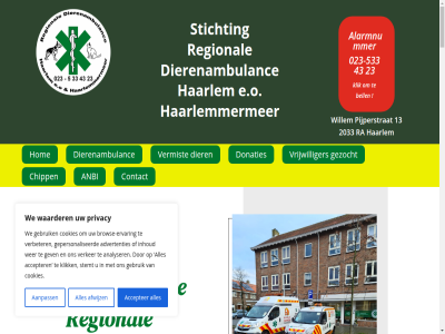 -533 023 08.00 13 18.00 2033 2033ra 23 43 50 533 535 55 aanpass accepter advertentie advertenties af afwijz alarmnummer ambulanc ambulances analyser anbi antwoord avg bekend bell bent binn blij bloemendal brow browse-ervar chipp collega contact cookie cookies dagelijk dier dierenambulanc dierenambulances direct donateur donatie donaties draait e e-mail e.o eerst eigen ervar financieel gebeurt gebruik gegeven gehel gemeent gepersonaliseerd gev geword gezocht gift goed grot haarlem haarlemmermer hart heemsted helas hgr hillegom hom huisdier hulp hulpverlen idee ieder informatie@dierenambulance-haarlem.nl inhoud jar klein klik kunt legat lek les link locatie loep lop mail mogelijk nader natur nem onz pijperstrat privacy ra regional rijd schenk speelt stemt steun stichting straatbeeld tak talrijk tel tel.nr telefon telefoonnummer thuis tuss uur verbeter verder verker verlen vermiss vermist verricht verschijn voornaamst vrijwilliger waarder wagen we websit websites welkom wer werk werkterrein wet wij willem wilt zandvoort zowel zwerf