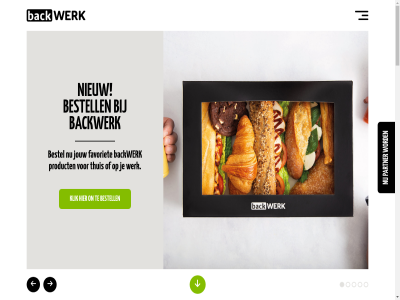 backwerk bestel bestell favoriet heerlijk jouw klik logo nieuw on partner product thuis ver werk