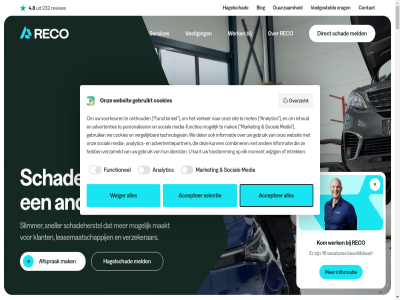 01 02 03 12 16 2026 2031 232 4.8 70525730 accepter advertentiepartner advertenties afsprak algemen all analytic ander automotiv autoschad autoschade@reco.nl b.v bb beijnesweg bekijk belov beschik blog btw by call combiner contact cookies del denk dienst direct directeur duurzam dylan eindklant elk en facebok functies functionel gan gebruik gebruikt geopend goed groep haarlem hagelschad houd iederen informatie inhoud intrek klant kom kunt kvk leasemaatschappij licht linkedin maakt mak mandelo manier market media media-functies meld met mogelijk moment nl800572944b01 onlin ontdek onthoud onz oog opdrachtgever overslan overzicht personaliser plan policy privacy punt reco reco.nl review samenwerk schad schadeherstel selectie services simpel sit slimm slimmer sneller social system technologie technologieen toestemm toestemmingsvenster vacatures vakmanschap vanuit veelgesteld vergelijk verker verzameld verzekerar vestig volg voorkeur voorwaard vrag we webb websit weiger werk wij wijzig