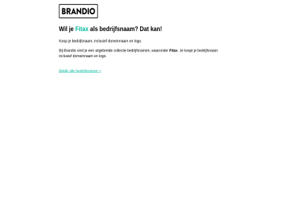 bedrijfsnam brandio collectie domeinnam fitax fitax.nl hur inclusief koopt kop logo uitgebreid vind waaronder