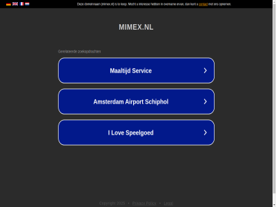 2025 copyright legal mimex.nl policy privacy