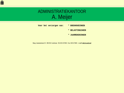 a administratiekantor belastingzak boekhoud info@a-meijer.nl jaarreken meijer verzorg
