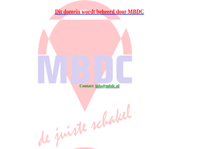 beheerd contact domein info@mbdc.nl mbdc