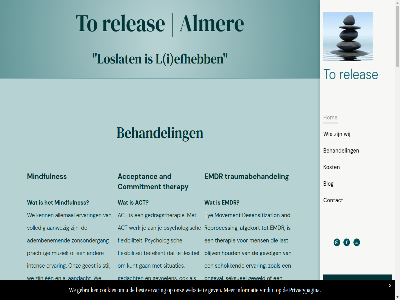 -52382609 06 0652382609 1336 2 2026 77163141 aandacht aanwez acceptanc accepter act adembenem af afgekort albersstrat all allemal almer and ander angstig beeld behandel best betekenis betekenisvoll betekent beter bewust blijv blog breng cl commitment concentratie contact cookies daarnaast desensitization dieper een eerst eerste-keus efhebb emdr ervar ervor eye flexibel flexibiliteit gan gebeurtenis gebruik gedacht gedragstherapie geest gesprek gev gevoelen gevolg geweld geweldsincident grag groep groepsverband groter hallo hebt help henk herkent hom houd huidig i individueel info@torelease.nl informatie inten jij jouw kenn keus keuzes kijk klacht kost kunt kvk kwaliteit l last ler lev loslat mak martijn meegemaakt mens mindfulnes moeilijk mogelijk moment movement muziek nem onderwerp ongeval onz open openstell opmerk opmerkzam pijnlijk post prachtig praktijk privacypagina proev psychologisch recent recht releas reprocess richt rijkdom schokkend seksueel situaties spreekt sted stil tegelijkertijd therapie therapy to traumabehandel traumatisch vanuit verbind vermog verschill verslot vertal verwelkom vindt volled vooral voorbehoud waarbij waard waardor we websit wendy werk wij woord zingev zoal zonsondergang zorgt zult