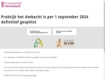/pati 1 10b 110a 2024 alviva ambacht arts begrip beid bericht beslot besluit besprek best blijft copyright daarom dank definitief direct dokter drs echter eig elkar ent ga gan geacht gekreg gemaakt gesplitst gevolg grag groet had huidig huisart huisartsenpraktijk huistartspraktijk ingeschrev liever locatie los mandenvlechter medewerk mocht nieuw noodzak ongemak ontstan onvoldo onz oud patient per praktijk praktisch ruimt sahebdien september som start ster sterrenlan twee verander verdel verder verlen verontschuld verzoek volgend voorbat vriendelijk we weissberg werkzam wij wild zoal zorg zoud