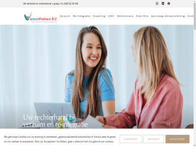 +31 0 00 085 1/3 11 1327 29 294 400 4131 5 73763667 82 85 aa aanbod aanpass aanvrag accepter advertenties adviser akkoord algemen almer analyser coaching contact cookies dienstverlen dref ervar gat gebruik gepersonaliseerd gev grag hom info@verzuimpartners.nl inhoud integratie klachtenregel klik kvk lang nj ondersteun privacy re re-integratie rechterhand rout statement ut uwv veluwezom verbeter verker verzuim verzuimpartner vian volg voorwaard we weiger wer werknemer