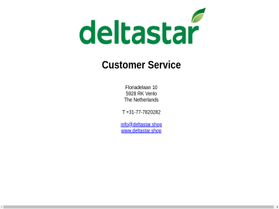 +31 -77 -7820282 10 5928 customer floriadelan info@deltastar.shop netherland rk servic t the venlo www.deltastar.shop