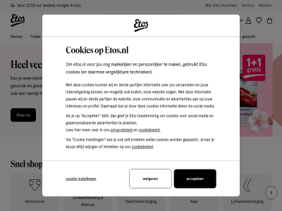 0 00 22 accepter acties advertenties aftersun baby beauty besteld binn buit cadeaus communicatie cookie cookiebeleid cookies daarmee daarnaast del derd drogist eerder etos etos.nl extra folder gebruik gebruikt gef gekocht gepersonaliseerd geplaatst gevarieerd gezicht gezond handj hel help huis informatie inlogg instell interesses internetgedrag intrek jou jouw keuz kind klikt les licham mak makkelijker media merk mogelijk morg naast onz partij pass per persoonlijker plaats privacybeleid profiel reis s servic shop shopp snel social techniek thuis toestemm uur verder vergelijk verschon verzamel verzorg via vitamines voeding volg voordel vrag we websit weerstand weiger wel welk wij wijzig winkel zoek zonbescherm zwanger