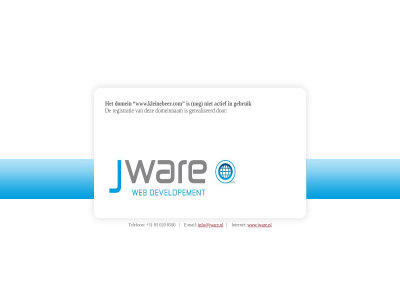 actief domein domeinnam gebruik gerealiseerd info@jware.nl registratie www.jware.nl www.kleinebeer.com