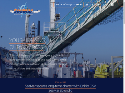 +31 0 1780 1781 2026 223 24/7 27 49 590 683050 agency allround an and as availabl b.v box call charter client companies compas content den dsv eni experienc facebok februari for group guard heading helder industry instagram linkedin logistic long long-term main management netherland nieuw offer offshor our owner p.o packag phon seamar secures servic services ship shipping skip splendid subsea term the to twitter us vessel werk with your