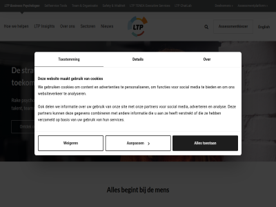 aanpass advertenties adverter adviespartner altijd analys analyser assessmentkiezer assessmentplatform basis begint bied biedt binn bron busines chatlab combiner content context cookies data deelnemer del detail english executiv functies gan gebied gebruik gegeven gevalideerd help ide impact informatie insight interactie inzicht leiderschap ltp maakt media meest men met nieuw ontdek onz oploss organisatie organisaties partner personaliser psycholog psychologisch rak safety sector selfservic services sit social strategisch talent team tenea toekomstbestend toestan toestemm tol verstrekt verzameld vitaliteit vraagstuk waardevoll we websit websiteverker weiger
