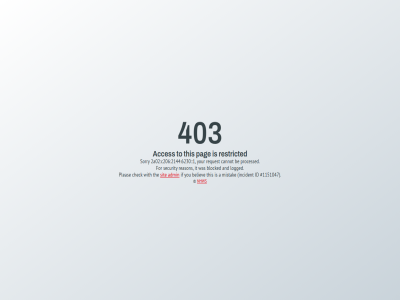 1 1151047 2144 2a02 403 6230 a acces and be believ blocked c206 cannot check for forbid id if incident it logged mistak nhws ninjafirewall pag pleas processed reason request restricted security sorry the this to with you your