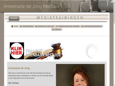 +31 2023 2024 2127 3854 6 aanvull adviseur all amsterdam ander annemarie arts behaald benodigd bent bereik bestur bijvoorbeeld binn camera cameraman/vrouw ceo certificat coach combinatie contact copyright corporat cs cursist cursus daarnaast deelnemer den disciplin diver diversiteit doel eig eindredacteur en/of ervar extern extra ga gan gecertificeerd gef geloofwaard geschikt hag hand haz hebt hom hotel huidig ieder iederen inclusie inclusiev info info@annemariedejong.tv inhoud integriteit jar jarenlang jong journalist journalistiek kijk klamm krijgt les lichtset locatie lop maatschappij manier mat media mediaoptred mediaorganisaties mediatrain mediatrainer mee moet motiver naast nam non non-profit ontwikkeld ooit open opleid opnam organisatie organisaties presentatietrain presentator profit radio realistisch regie relevant reserved right rom s samenlev schrijver september sind stat strak televisie televisie-uitzend tijden train training trainingsfaciliteit trainingslocatie trainingsmiddel uitstek uitzend uzelf vak verder verdiep verslaggever vertrouw vertrouwensperson vervoer verzorg vlak vooral voorkeur voorzitter vrag web webinar weergaveapparatur werk wet wethouder workshop zowel zwet